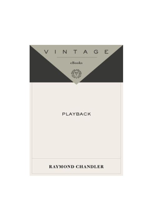 Playback (Philip Marlowe, 07)
