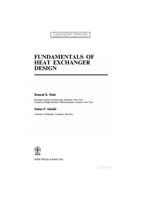 Fundamentals of Heat Exchanger Design