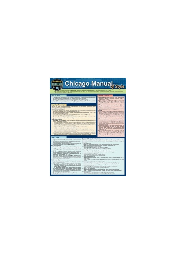 Chicago Manual of Style Guidelines: Quickstudy Digital Guide