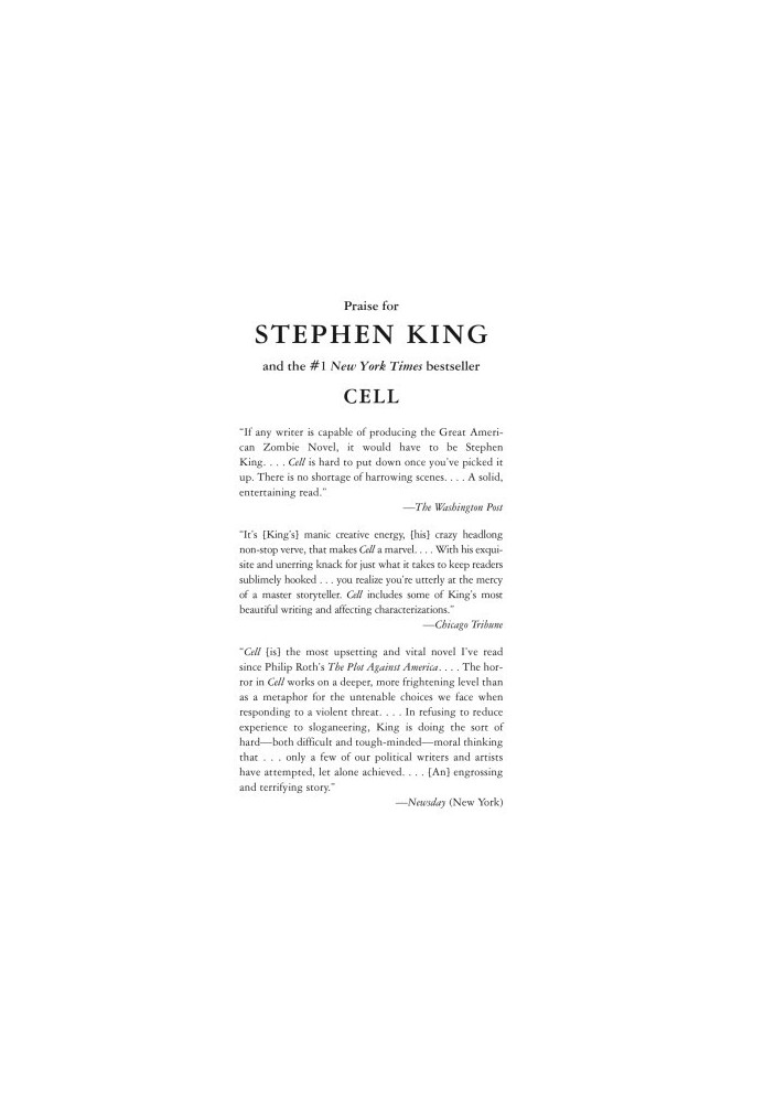 Cell: A Novel