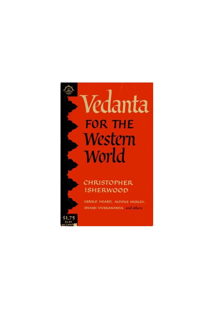 Vedanta for the Western World