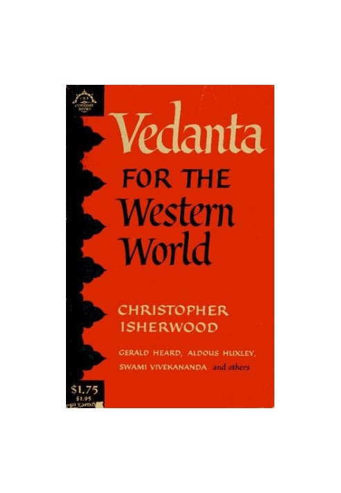 Vedanta for the Western World