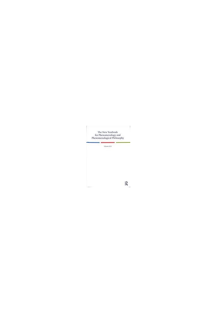 The new yearbook for phenomenology and phenomenological philosophy. Volume 17
