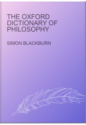 The Oxford Dictionary of Philosophy