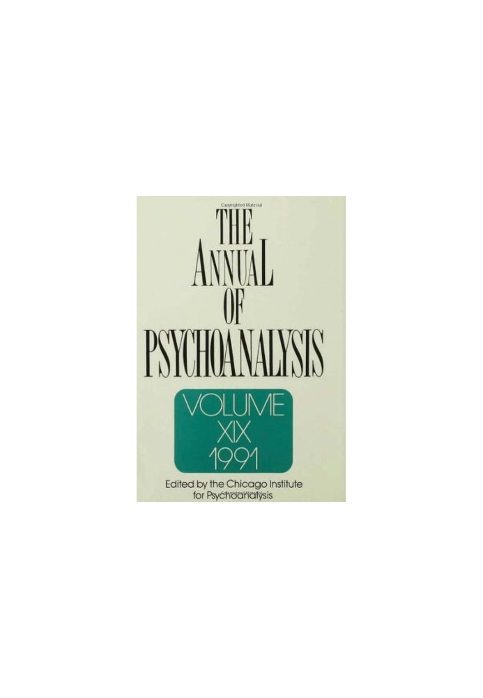 The Annual of Psychoanalysis