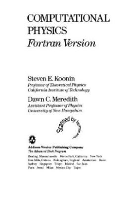Computational Physics-Fortran Version