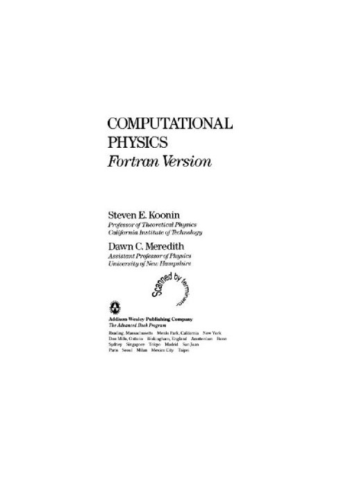 Computational Physics-Fortran Version