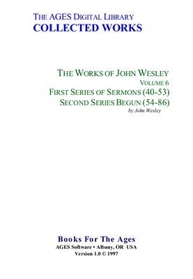 First Series of Sermons (40-53). Second Series Begun (54-86)