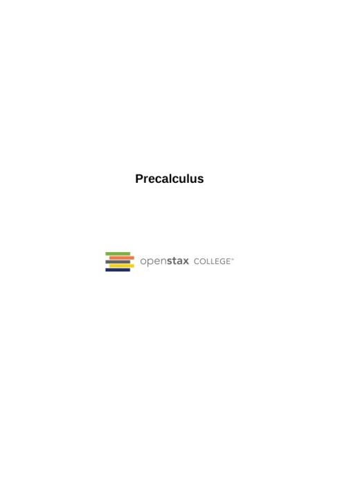 Precalculus