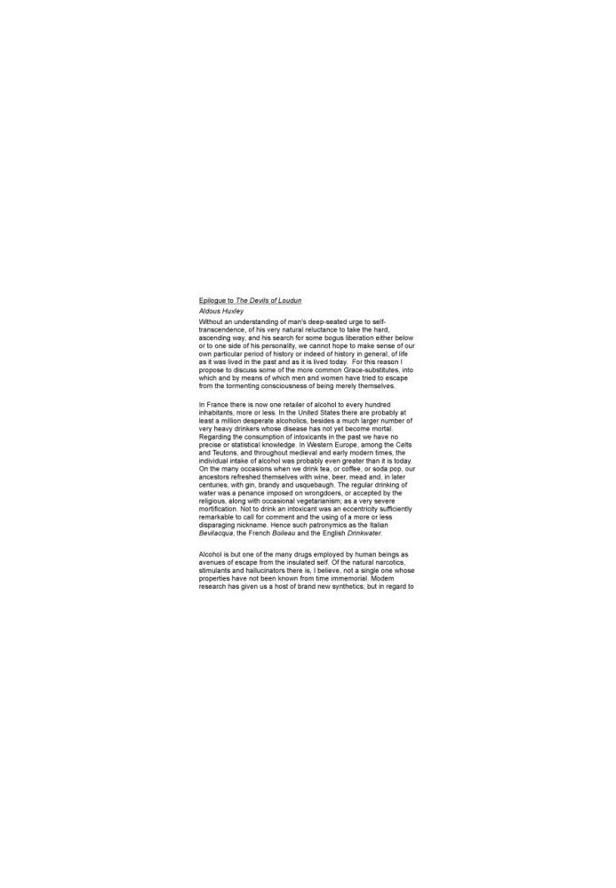 Epilogue to The Devils of Loudun