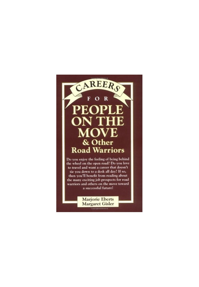 Careers for People On The Move, Other Road Warriors (Vgm Careers for You Series)