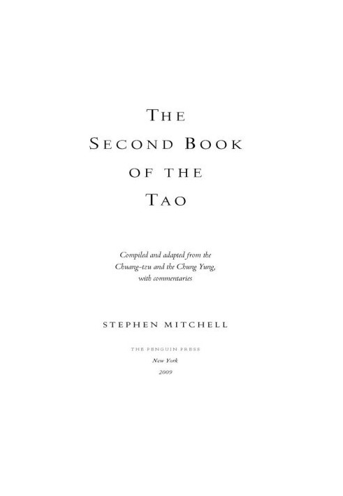 The Second Book of the Tao