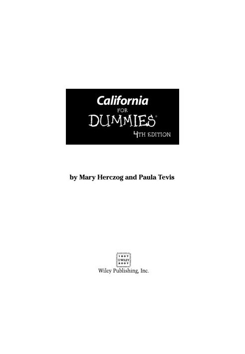 California For Dummies (Dummies Travel)