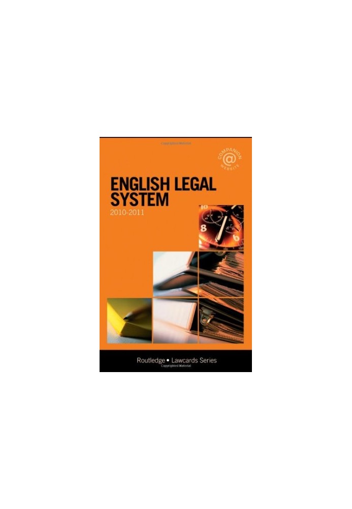 English Legal System Lawcards 2010-2011