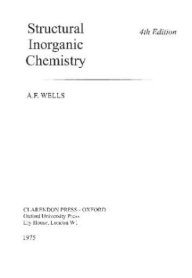 Structural Inorganic Chemistry
