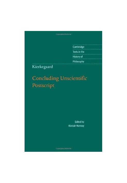 Kierkegaard: Concluding Unscientific Postscript
