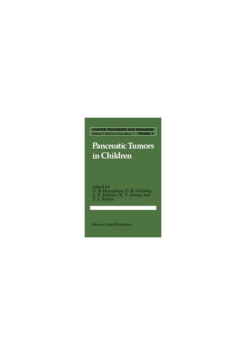 Pancreatic Tumors in Children