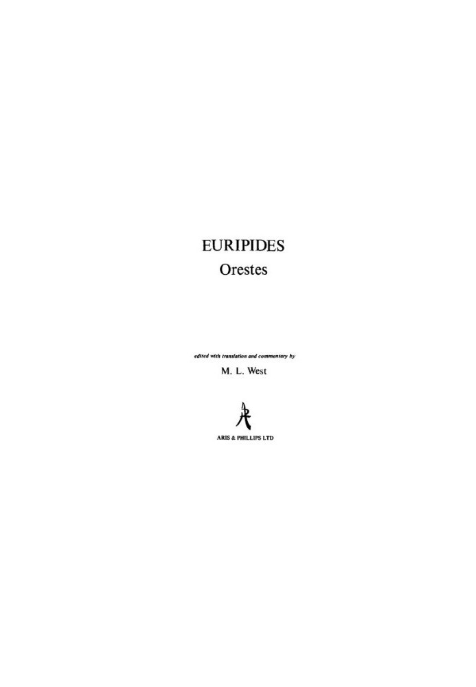 Euripides: Orestes