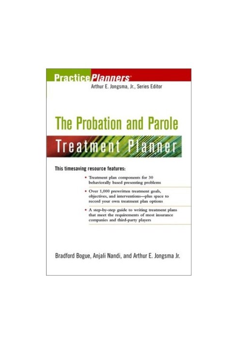 The Probation and Parole Treatment Planner.
