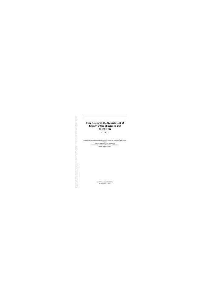 Peer Review in the Department of Energy-Office of Science and Technology: Interim Report