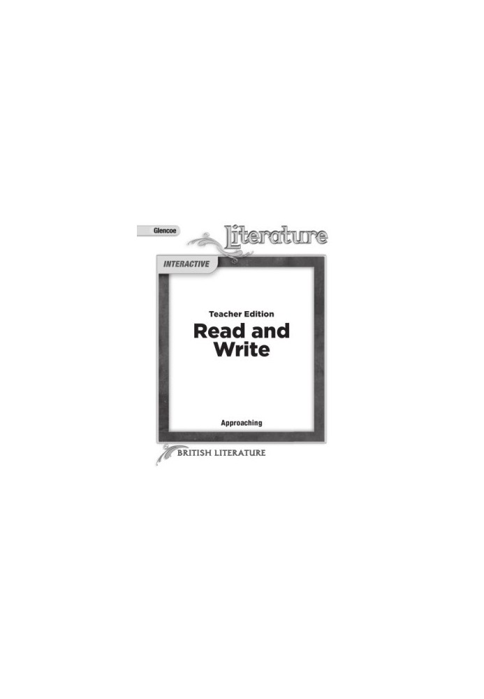 Read and Write British Literature, Approaching Level (Teacher Edition)