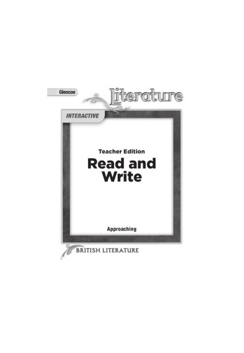 Read and Write British Literature, Approaching Level (Teacher Edition)