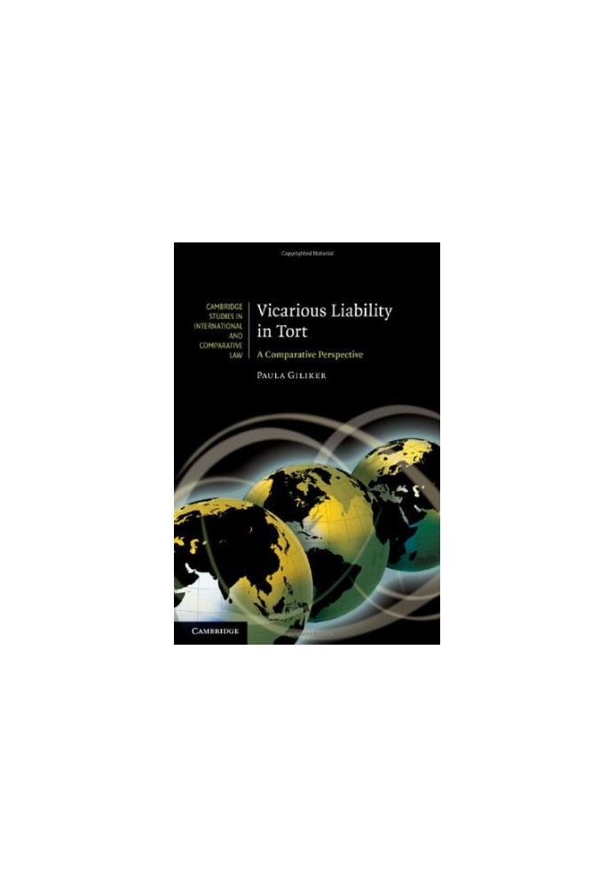 Vicarious Liability in Tort: A Comparative Perspective