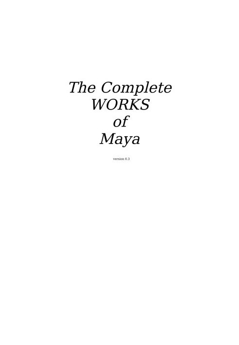 Complete Works v0.3