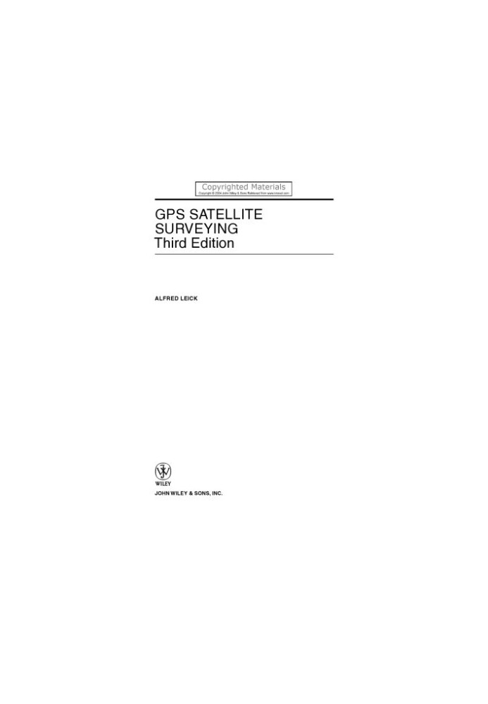 GPS Satellite Surveying