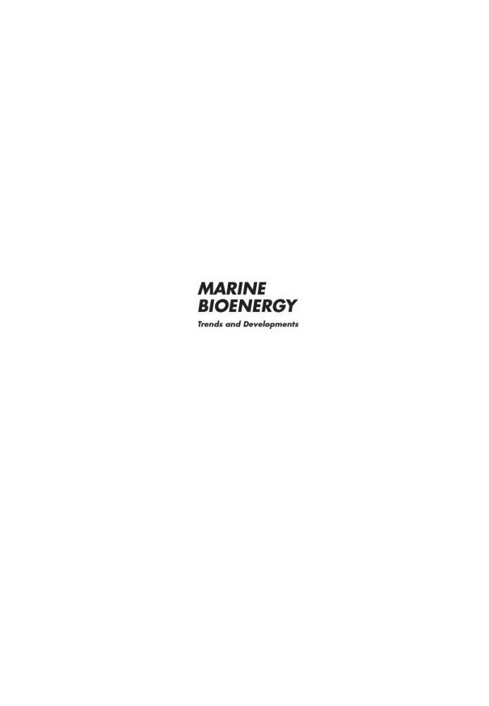 Marine Bioenergy : Trends and Developments