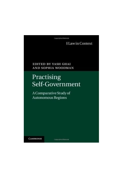 Practising Self-Government: A Comparative Study of Autonomous Regions