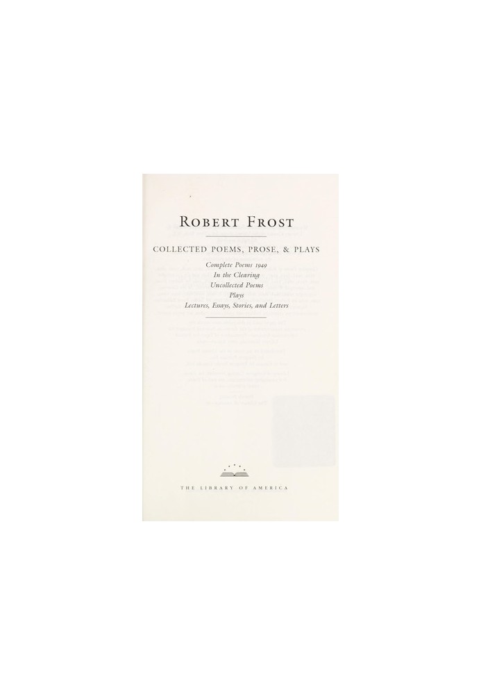 Collected Poems, Prose & Plays