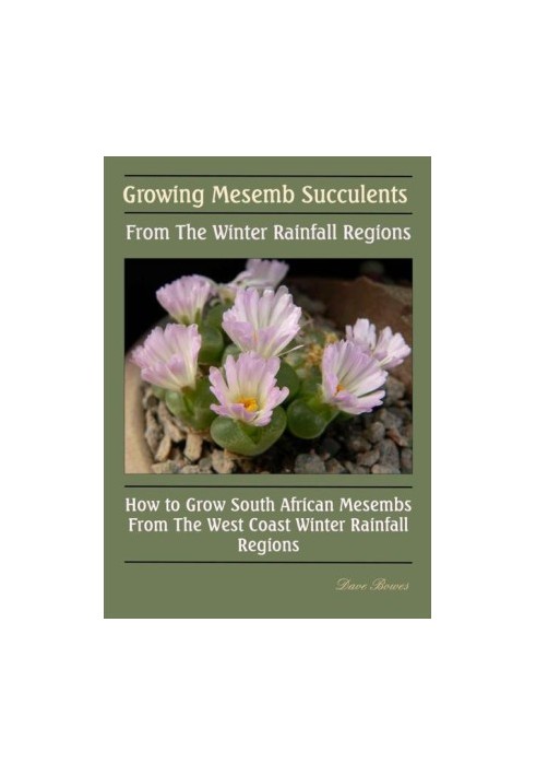 Growing Mesemb Succulents From The Winter Rainfall Regions