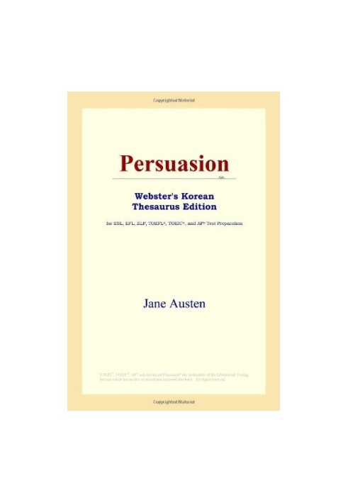 Persuasion (Webster's Korean Thesaurus Edition)