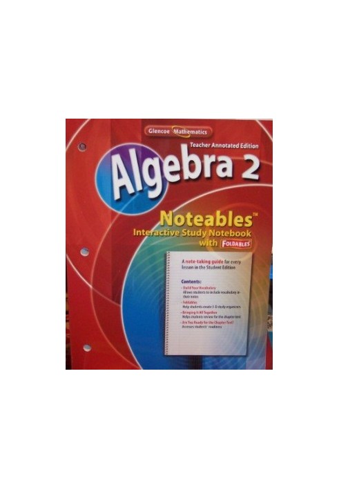 Algebra 2, Noteables: Interactive Study Notebook with Foldables