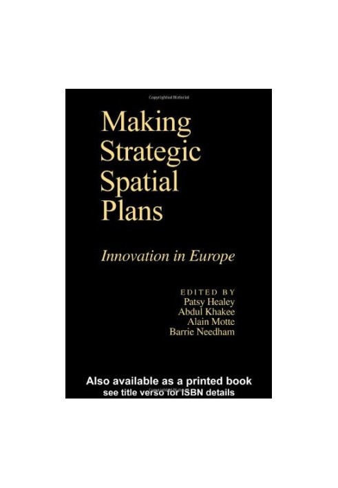 Making Strategic Spatial Plans: Innovation In Europe Umea University, Sweden Alain Motte Universite Aix-Marseille, France Bar