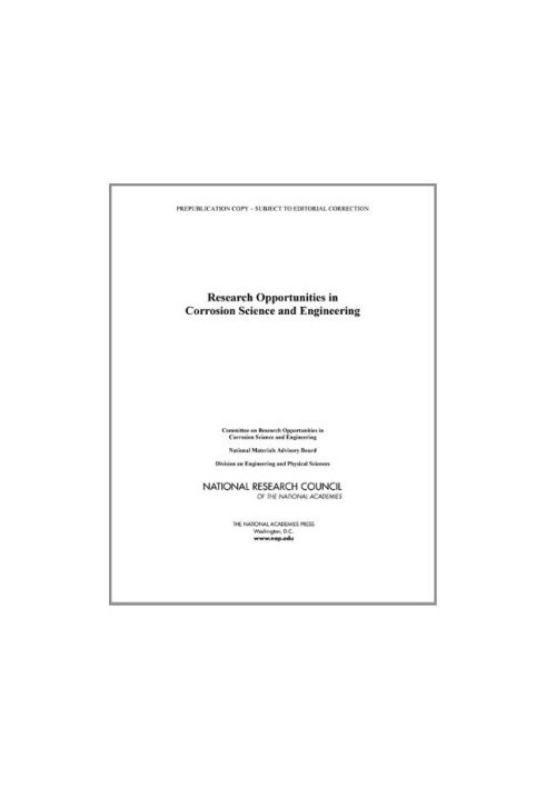 Research Opportunities in Corrosion Science and Engineering
