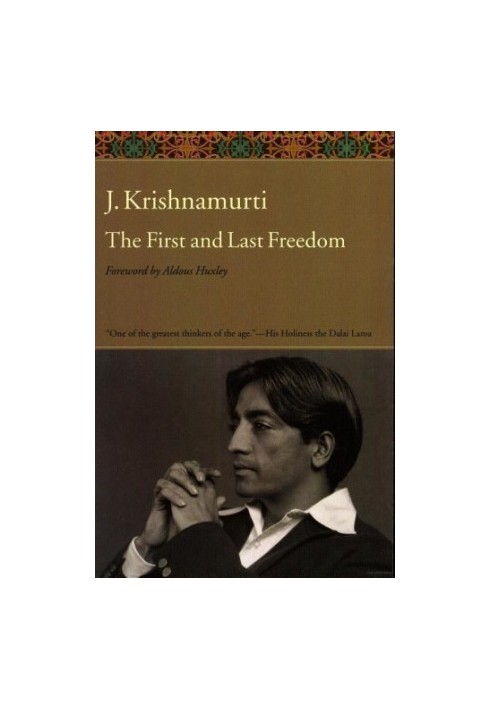 The First and Last Freedom
