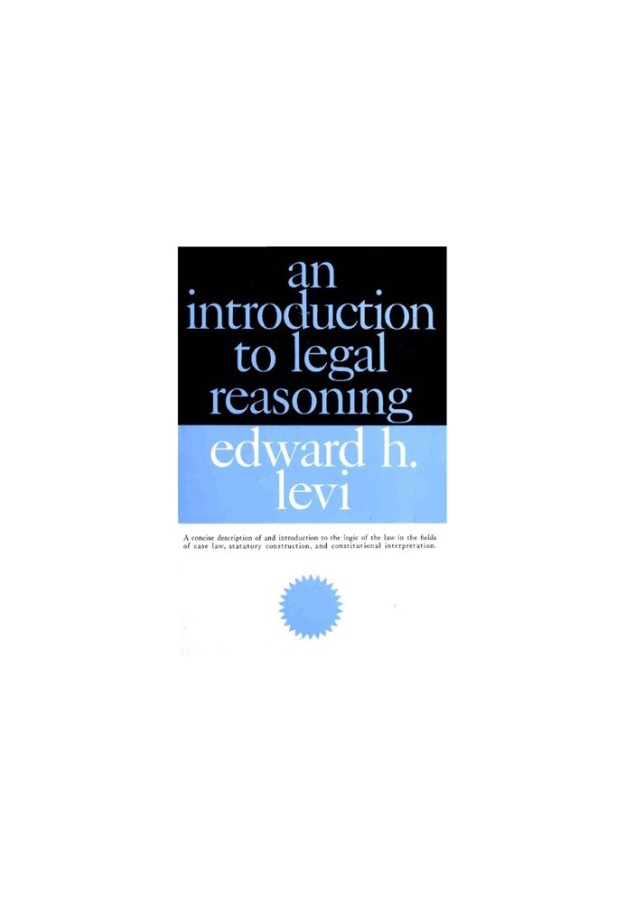 An Introduction to Legal Reasoning