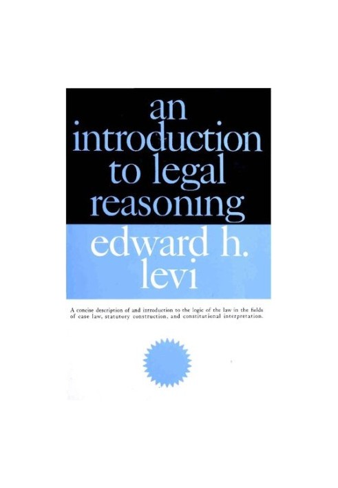 An Introduction to Legal Reasoning