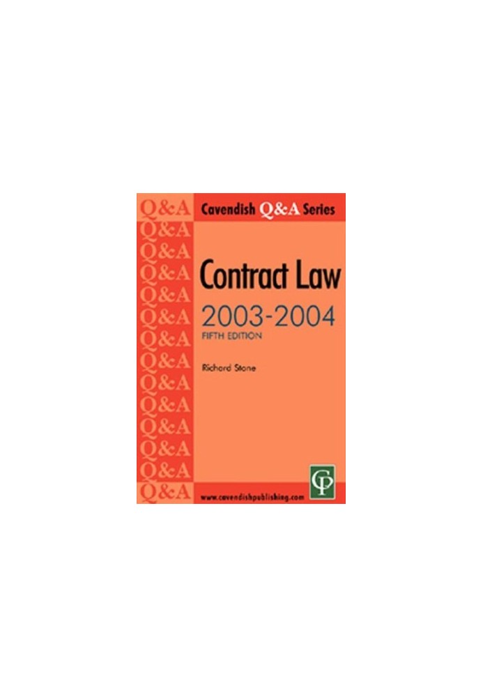 Contract Law Q&A 2003-2004 (Q & a Series)