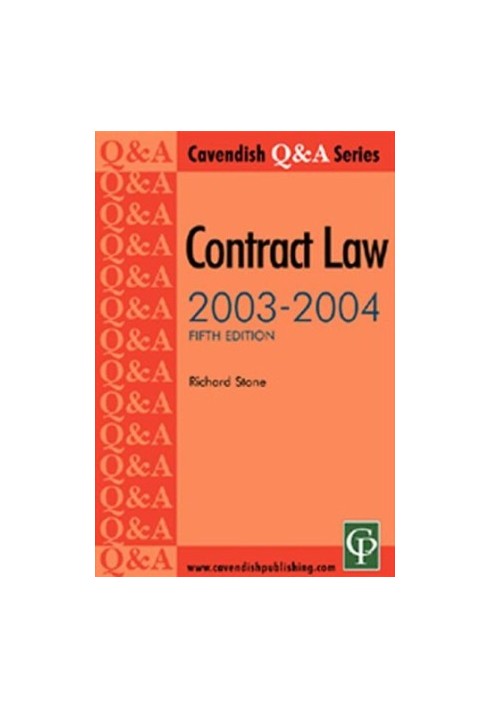 Contract Law Q&A 2003-2004 (Q & a Series)