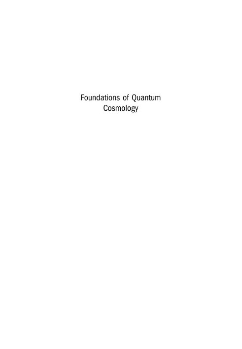 Foundations of Quantum Cosmology