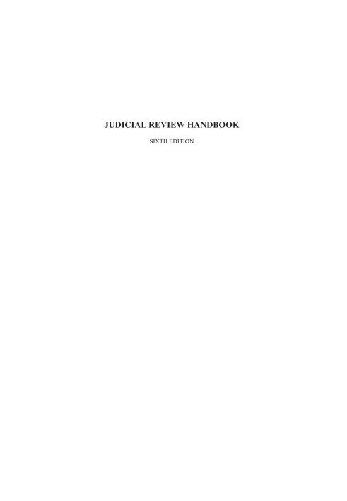 Judicial Review Handbook