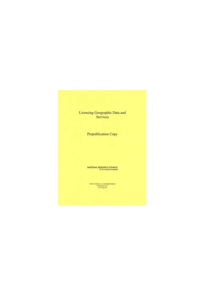 Licensing Geographic Data and Services