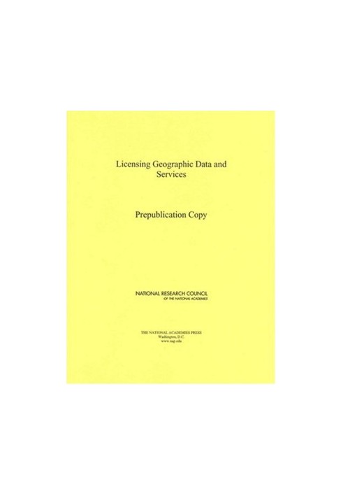Licensing Geographic Data and Services