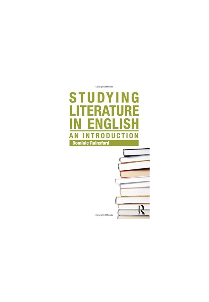 Studying Literature in English: An Introduction