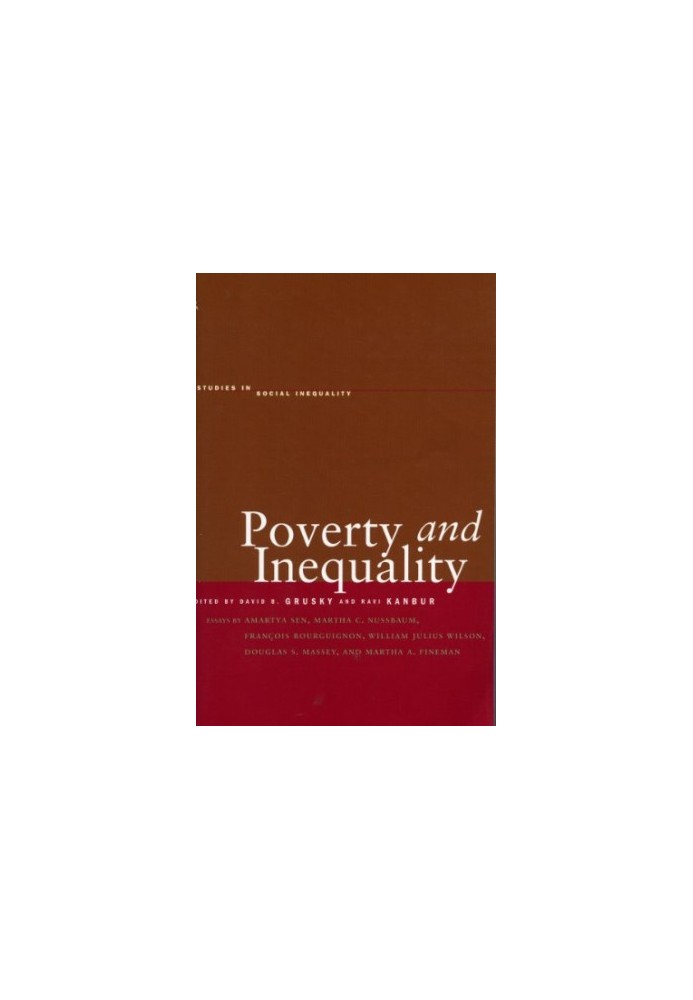 Poverty and Inequality (Studies in Social Inequality)