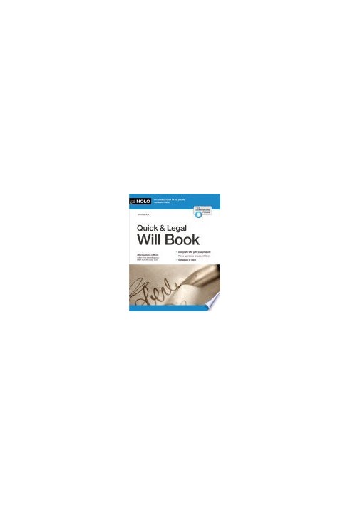 NOLO • Quick & Legal Will Book, 10th Edition