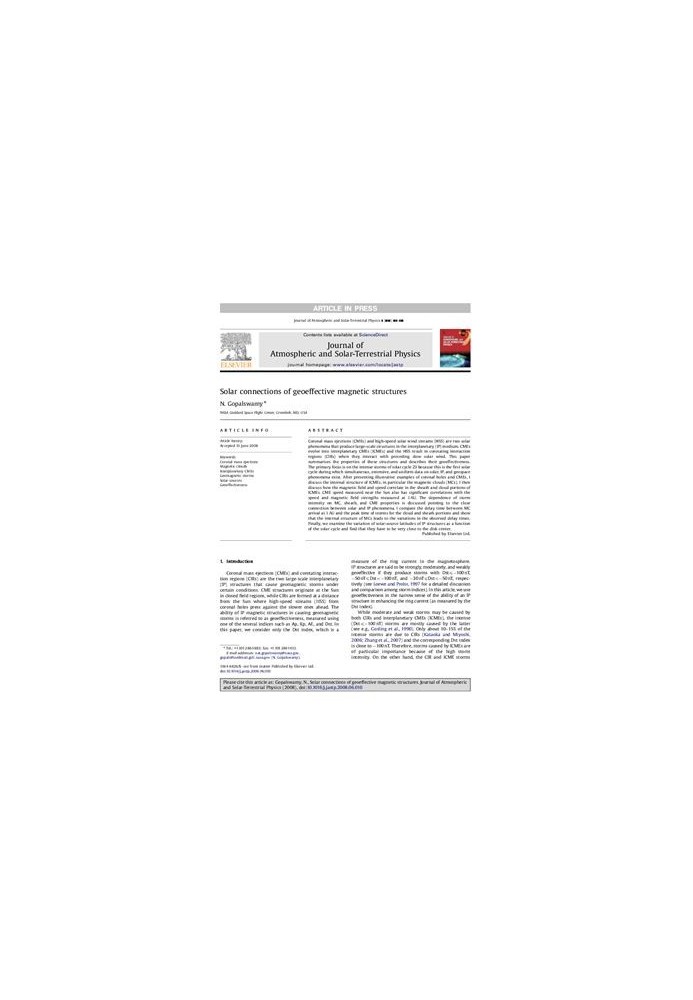 Solar connections of geoeffective magnetic structures